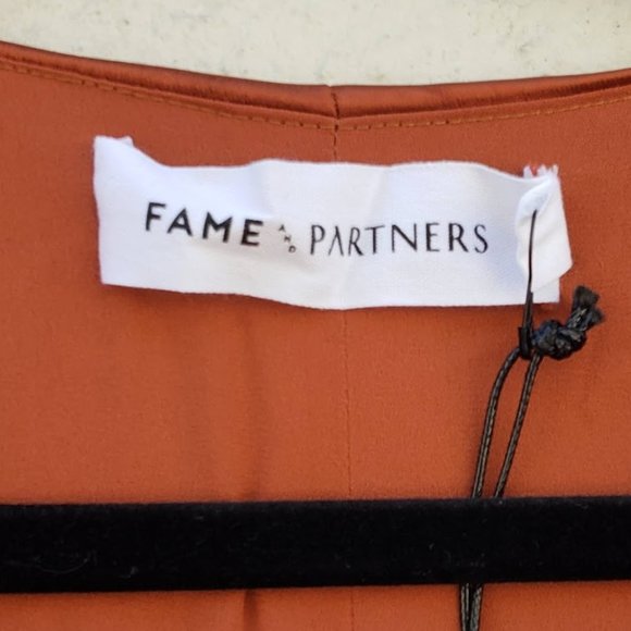 Fame and Partners Rust High Low Dress - Picture 5 of 7